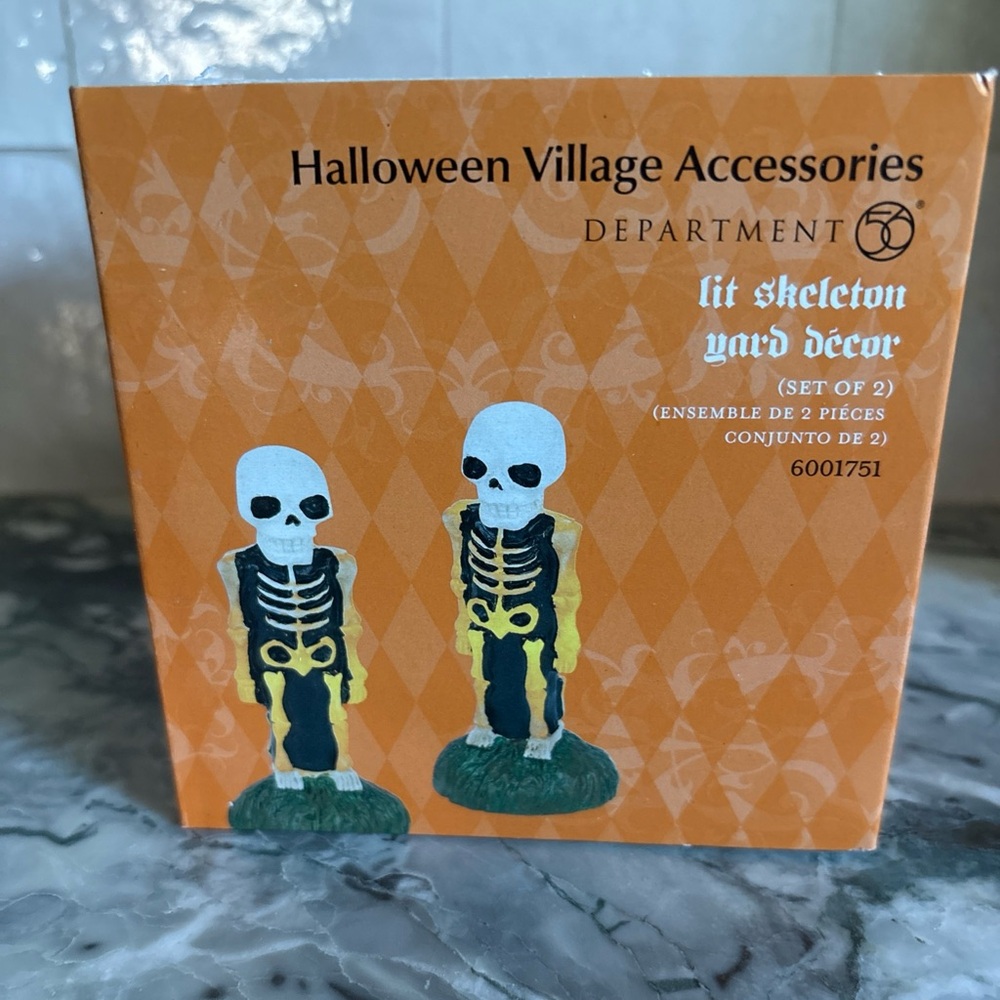 Department 56 Halloween Lit Skeleton Yard Decor #6001751